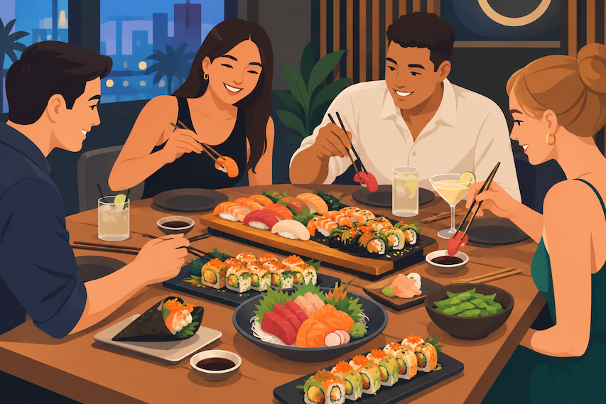 How to Order Sushi for a Group With Different Preferences
